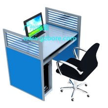 智能升降屏風(fēng)電腦桌多媒體教室顯示器電動升降電腦桌一體